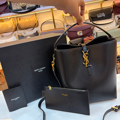 YSL Le 37 Bucket Bag - Black