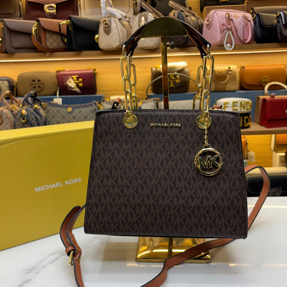 MK Cynthia Satchel - Coffee