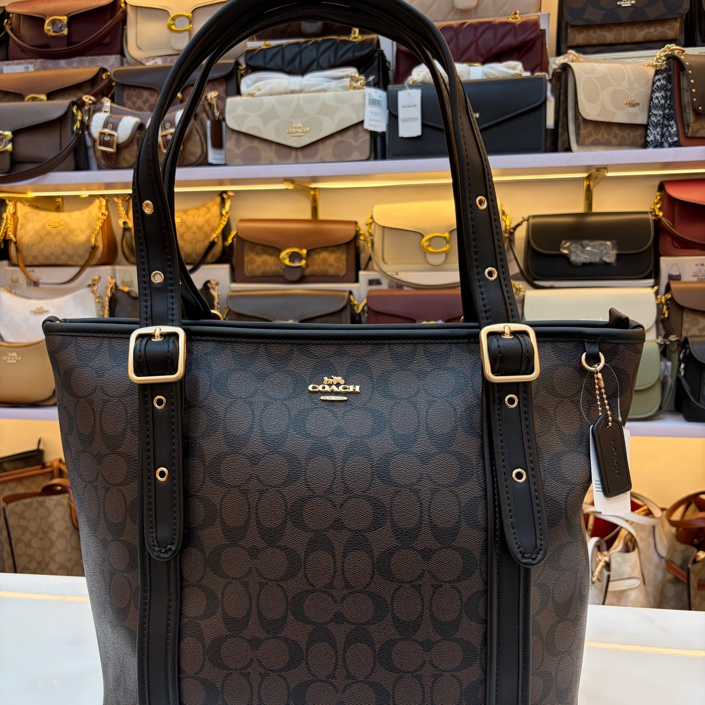 COCH ASHTON LARGE TOTE - Coffee