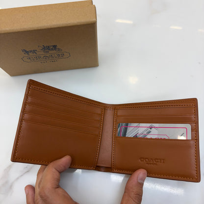 Coch Mens Wallet - Signature Brown
