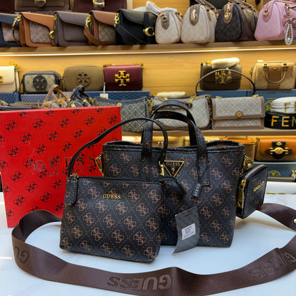 GUS 3 in 1 Satchel - Dark Monogram  Print