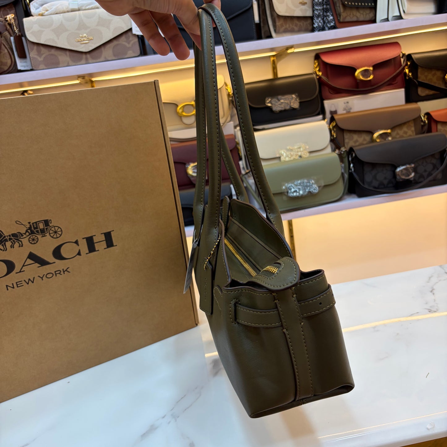 COCH Empire Carryall 34 Shoulder Bag - Olive