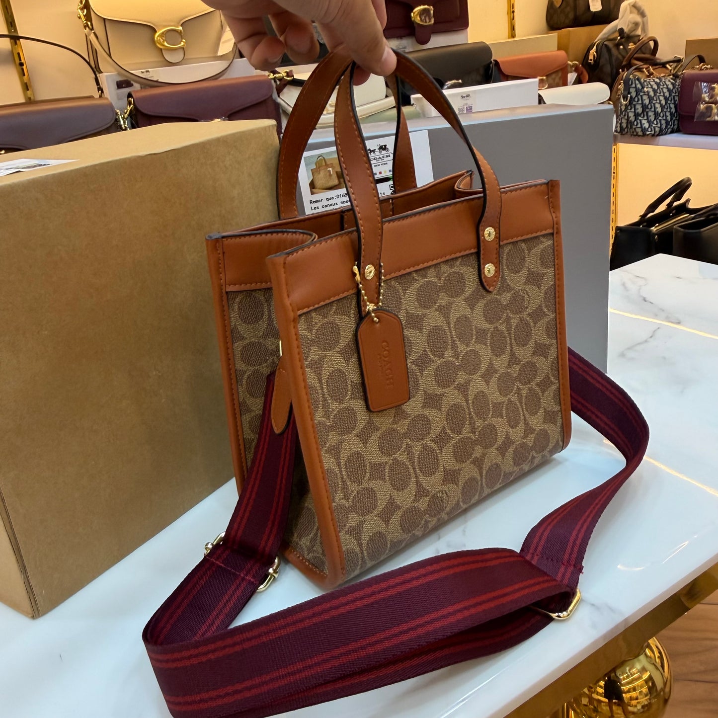 COCH Fields Crossbody/Shoulder Bag - Tan Signature