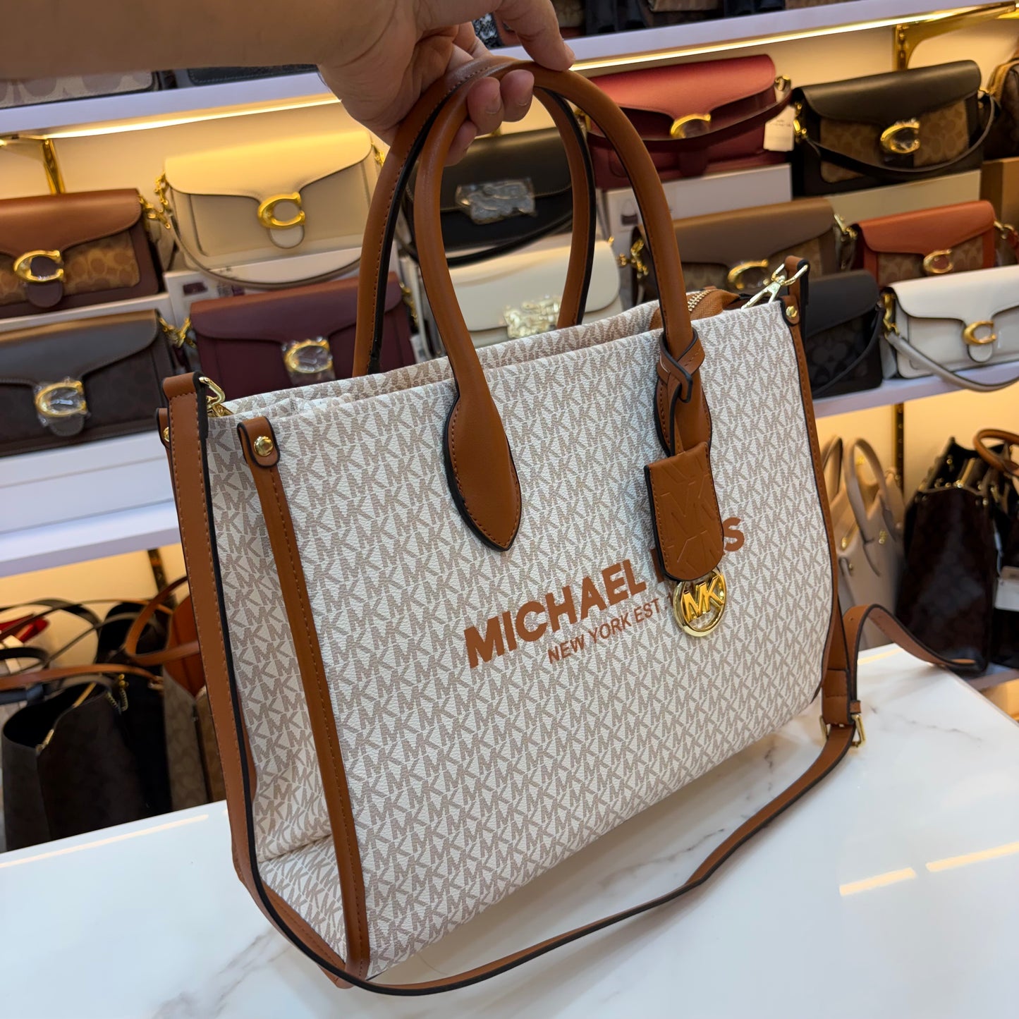 MK Mirella Tote - White