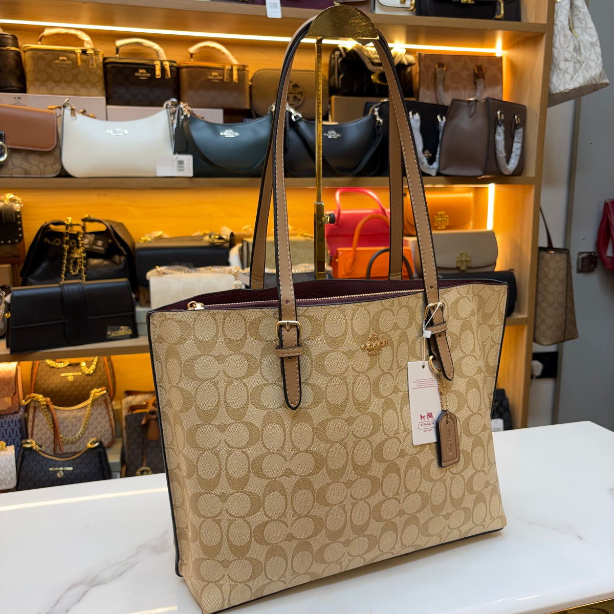 CH Mollie Large Tote Bag - Light Apricot