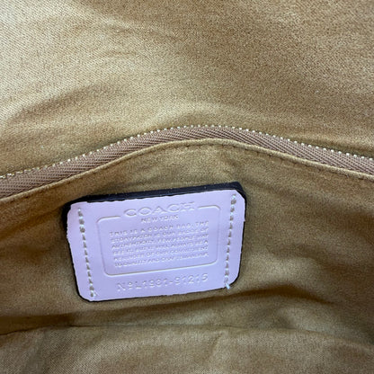 COCH Signature Canvas Brook Flap Chain Bag - Pink Colour