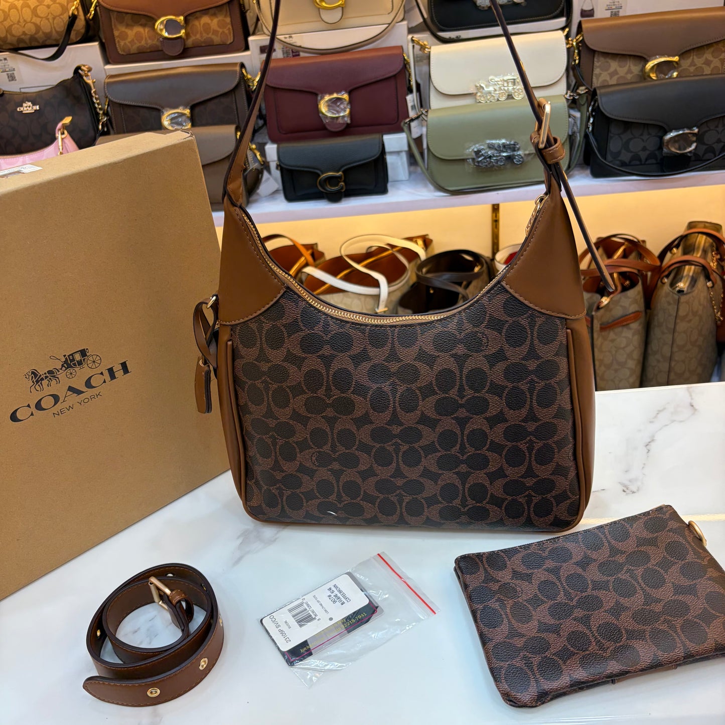 COCH JULIET HANDBAG With Wallet - Tan Coffee