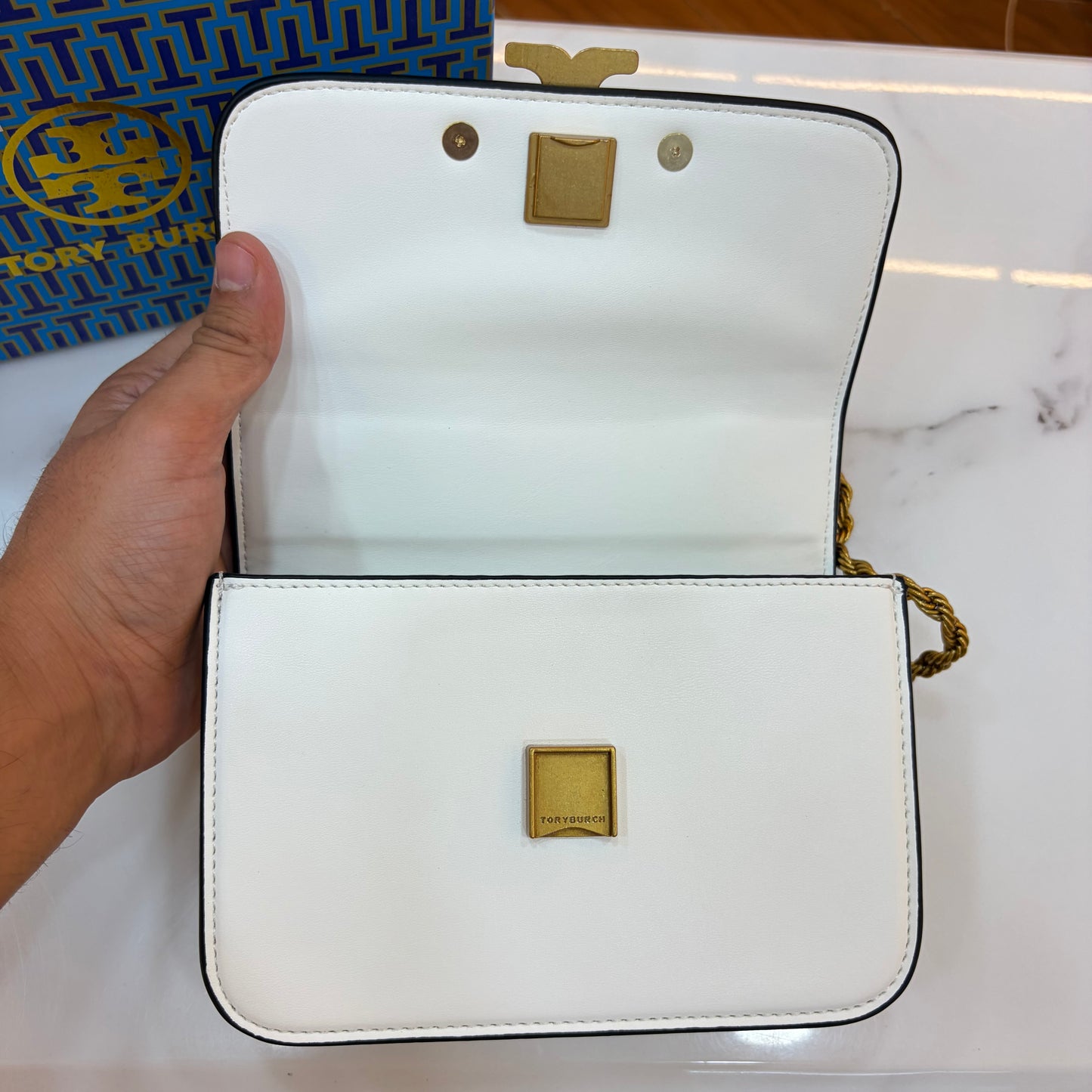 TB Eleanor Shoulder/Sling Bag - White