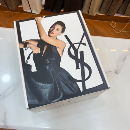 YSL Black Monogram College Leather Satchel