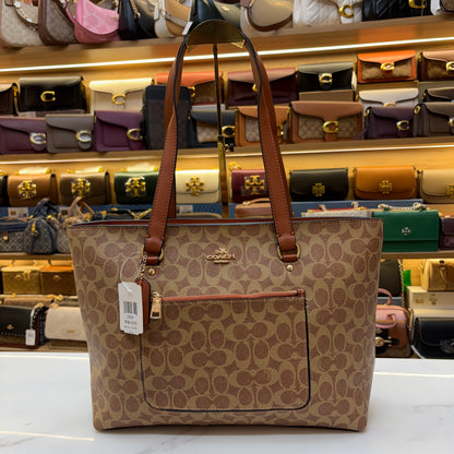 Coch Station Tote Bag - Tan Apricot