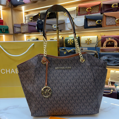 MK Jet Set Tote Bag - Brown