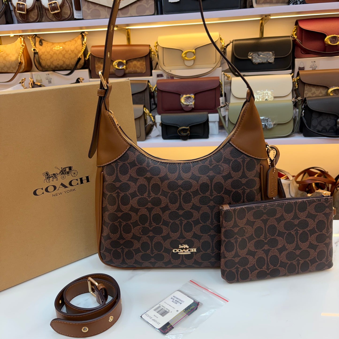 COCH JULIET HANDBAG With Wallet - Tan Coffee