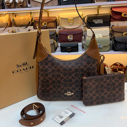 COCH JULIET HANDBAG With Wallet - Tan Coffee