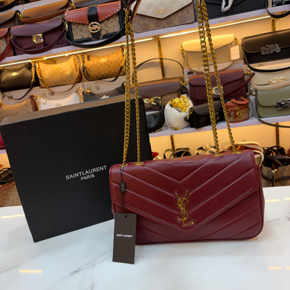 YSL Loulou Shoulder Bag - Red