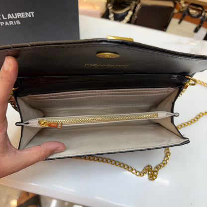 YSL Clutch Sling - Black