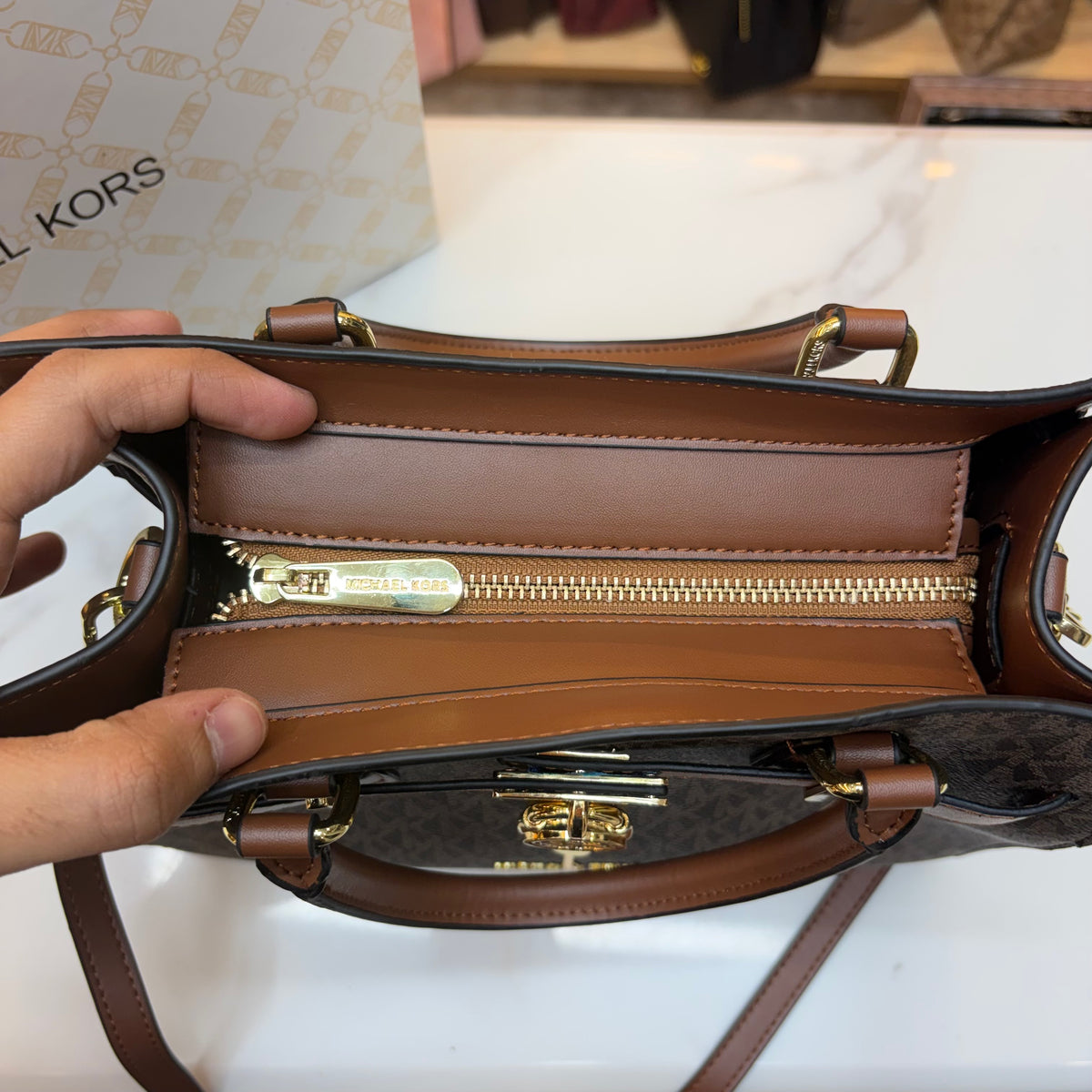 MK Hamilton Medium Satchel - Coffee
