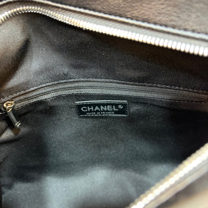 CHNL Matelasse Quilted Leather Shoulder Bag - Black