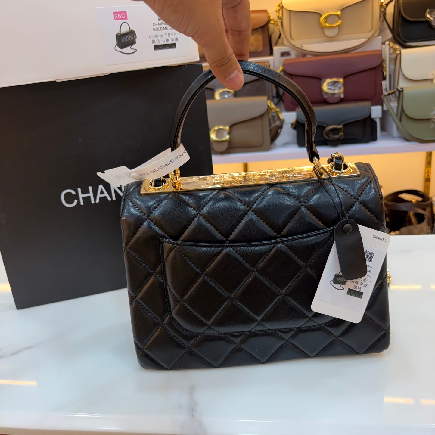CHNL Flap Top Handle - Black