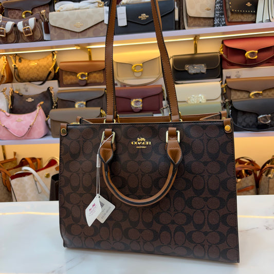 COCH MAGGIE Medium TOTE - Tan Coffee