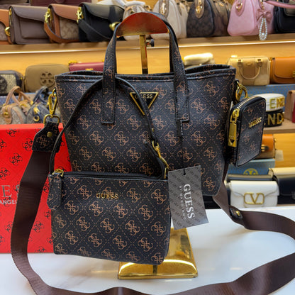 GUS 3 in 1 Satchel - Dark Monogram  Print