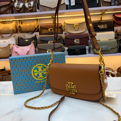 TB Britten Convertible Crossbody Bag - Tan