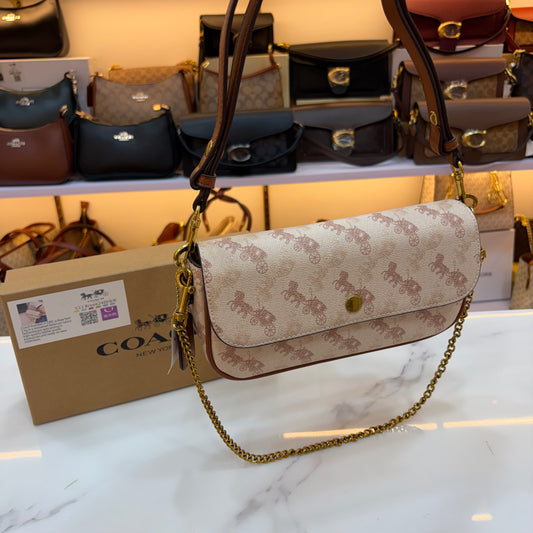 CH Signature Canvas Brook Flap Chain Bag - Creme Colour