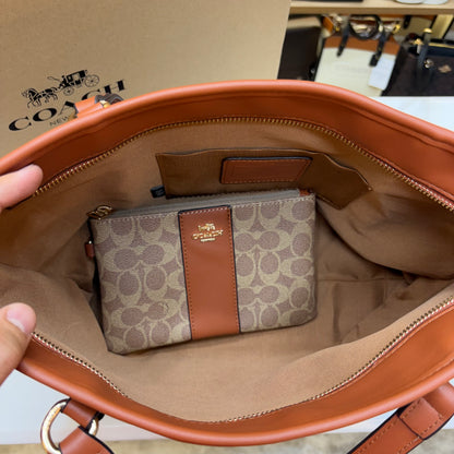 Coch Premium Tote With Wallet - Signature Colour
