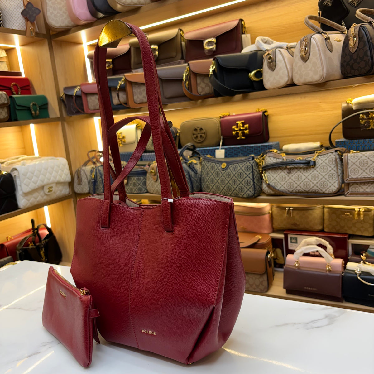 Polene Tote Bag - Red