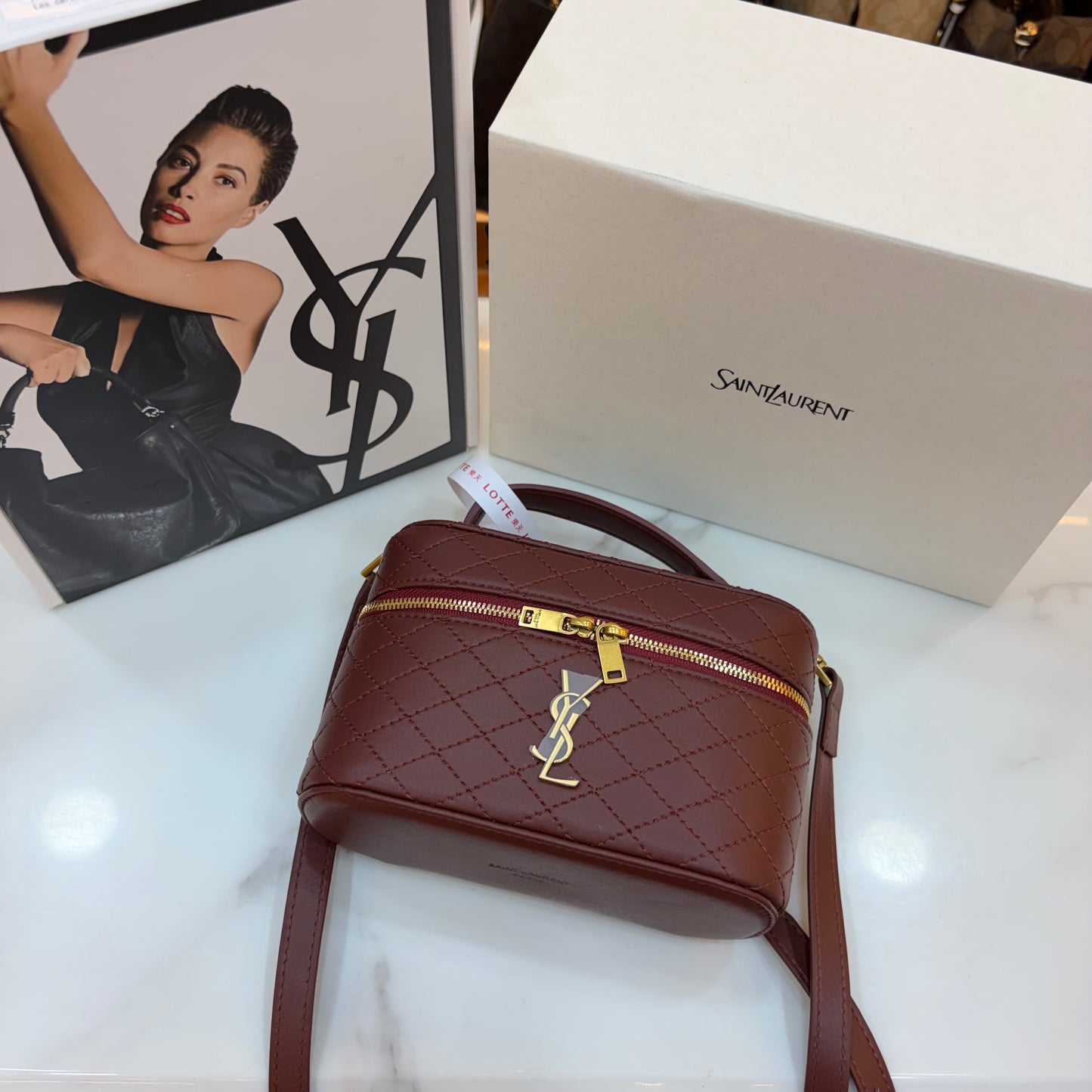 YSL Gabby Vanity Bag - Wine
