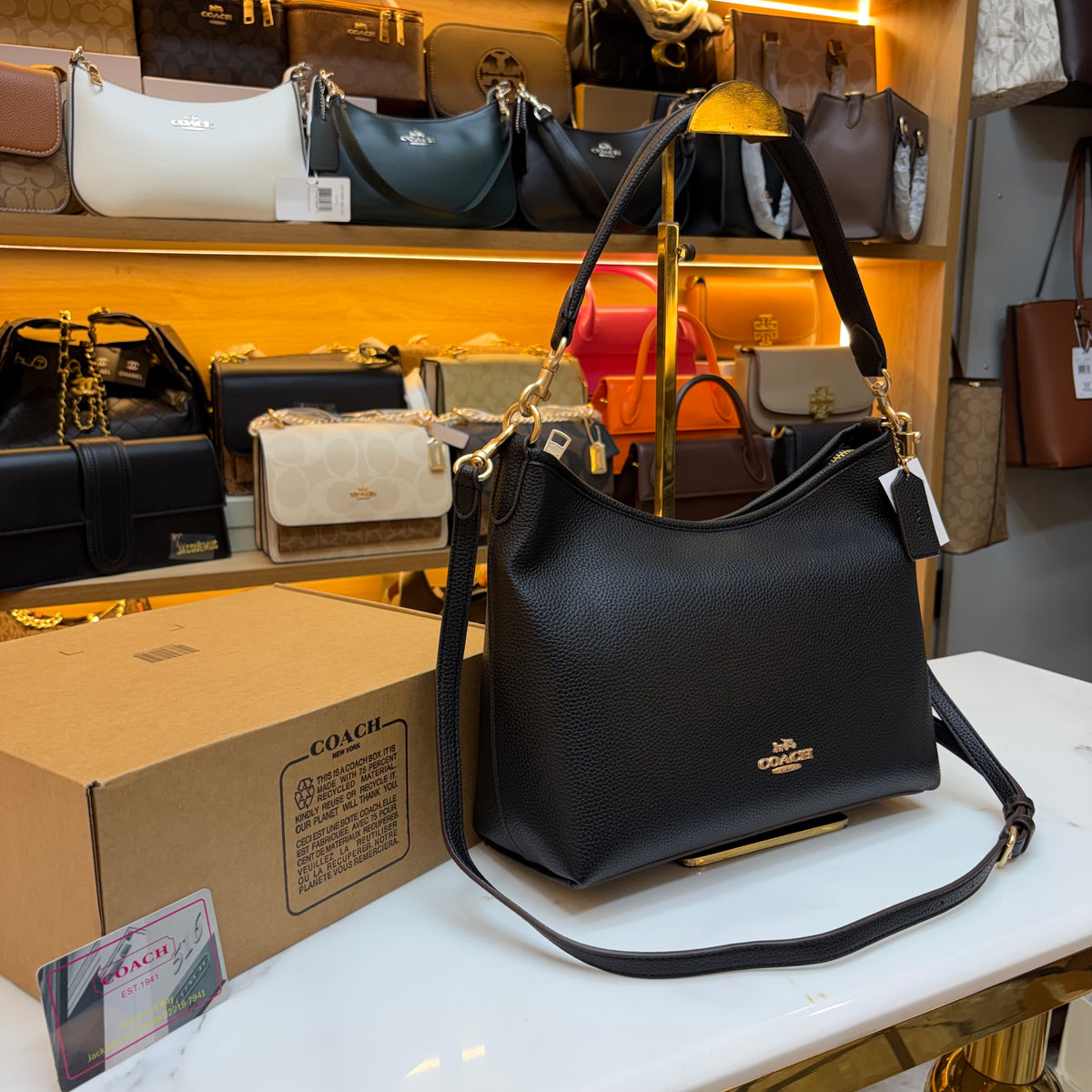 CH Laurel Shoulder Bag - Midnight Black
