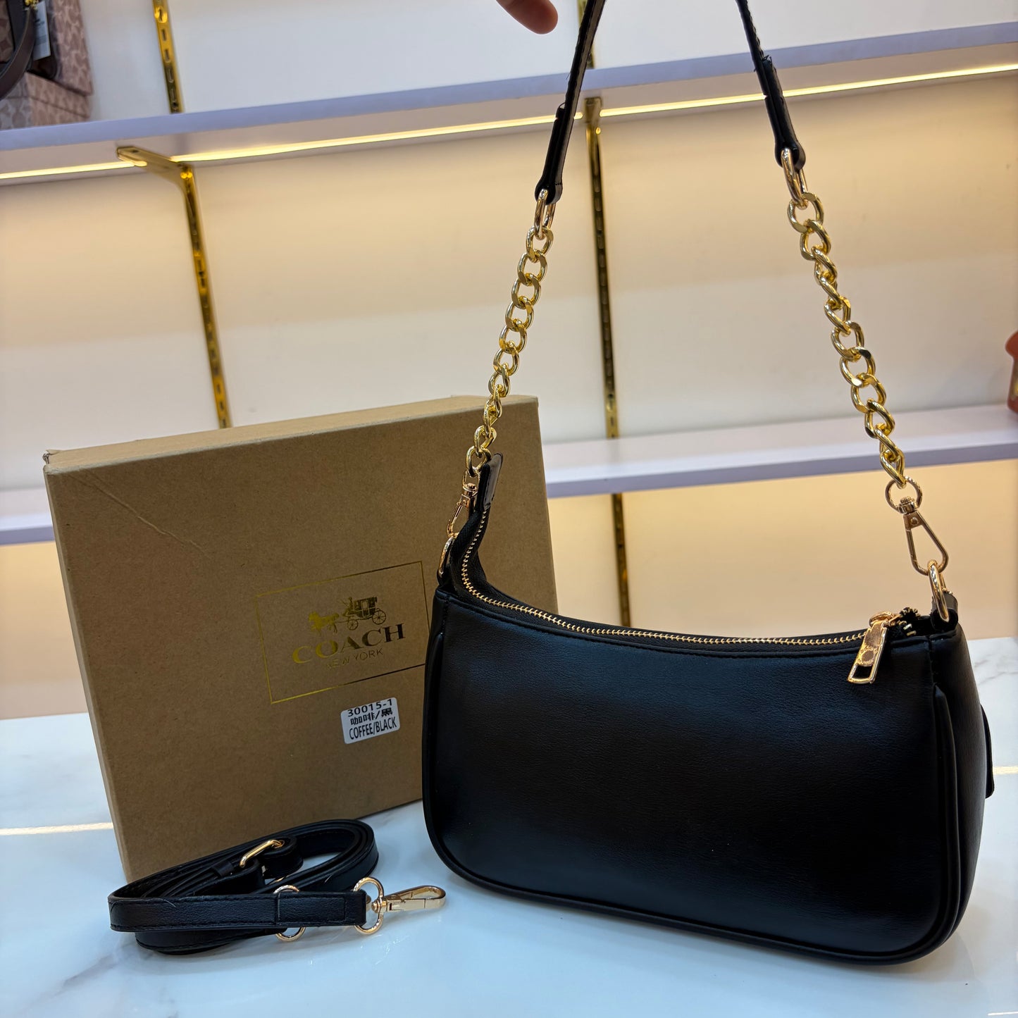 COCH TERI Sling/Shoulder Bag - Midnight Black