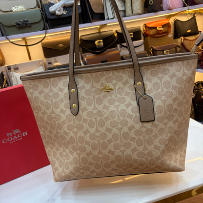 COCH Large Tote Bag - Light Apricot
