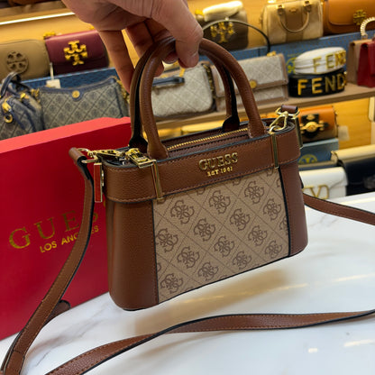 GUS Anadela Satchel Bag - Monogram Print