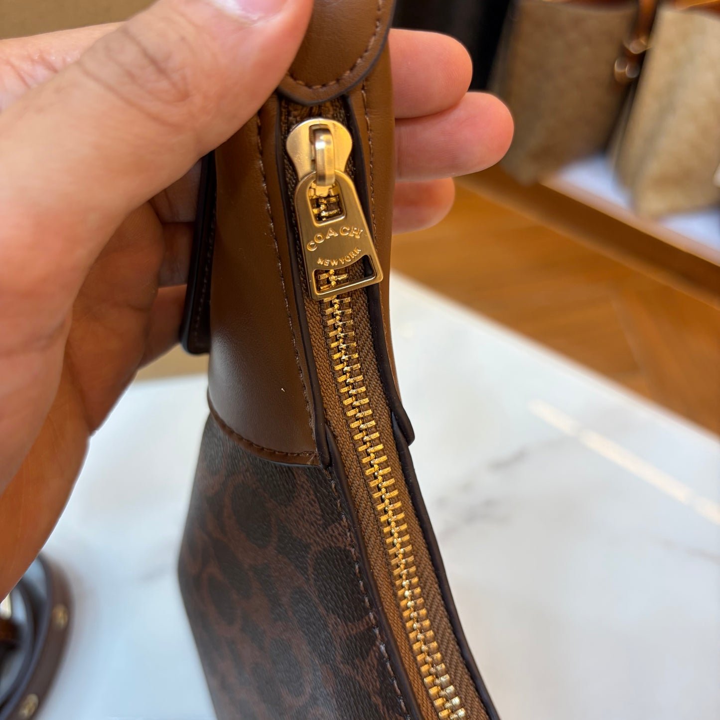 COCH JULIET HANDBAG With Wallet - Tan Coffee