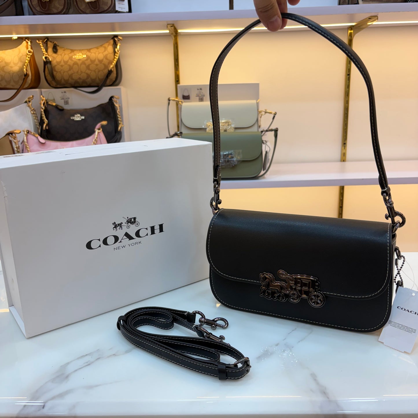 COCH HARPER Shoulder/Sling Bag - Black