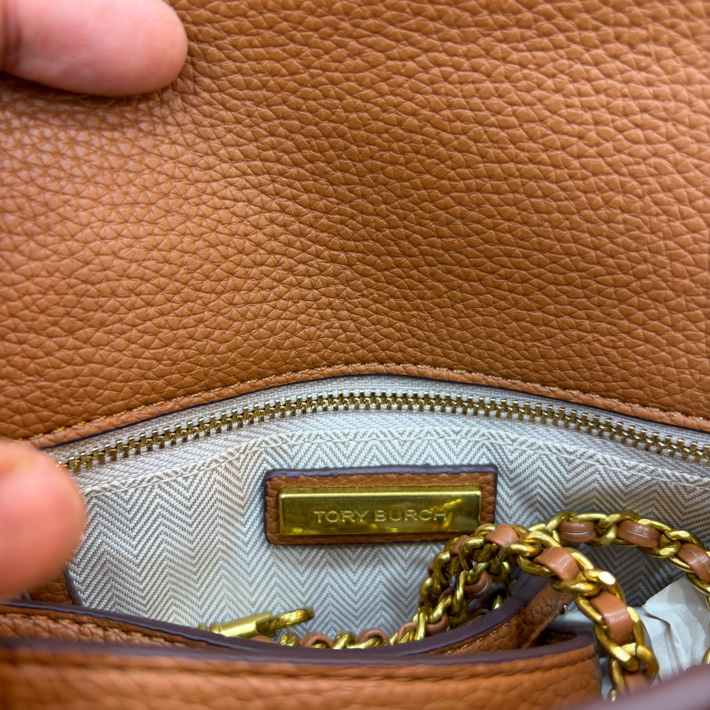 TB Britten Convertible Crossbody Bag - Tan