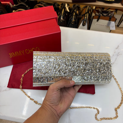 JC Candy Clutch - Silver