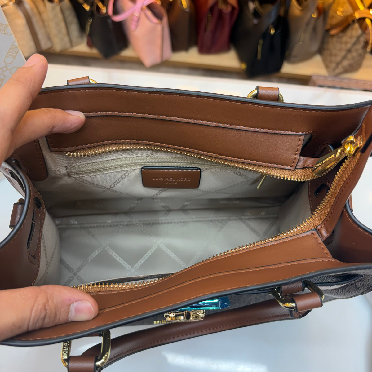 MK Hamilton Medium Satchel - Coffee