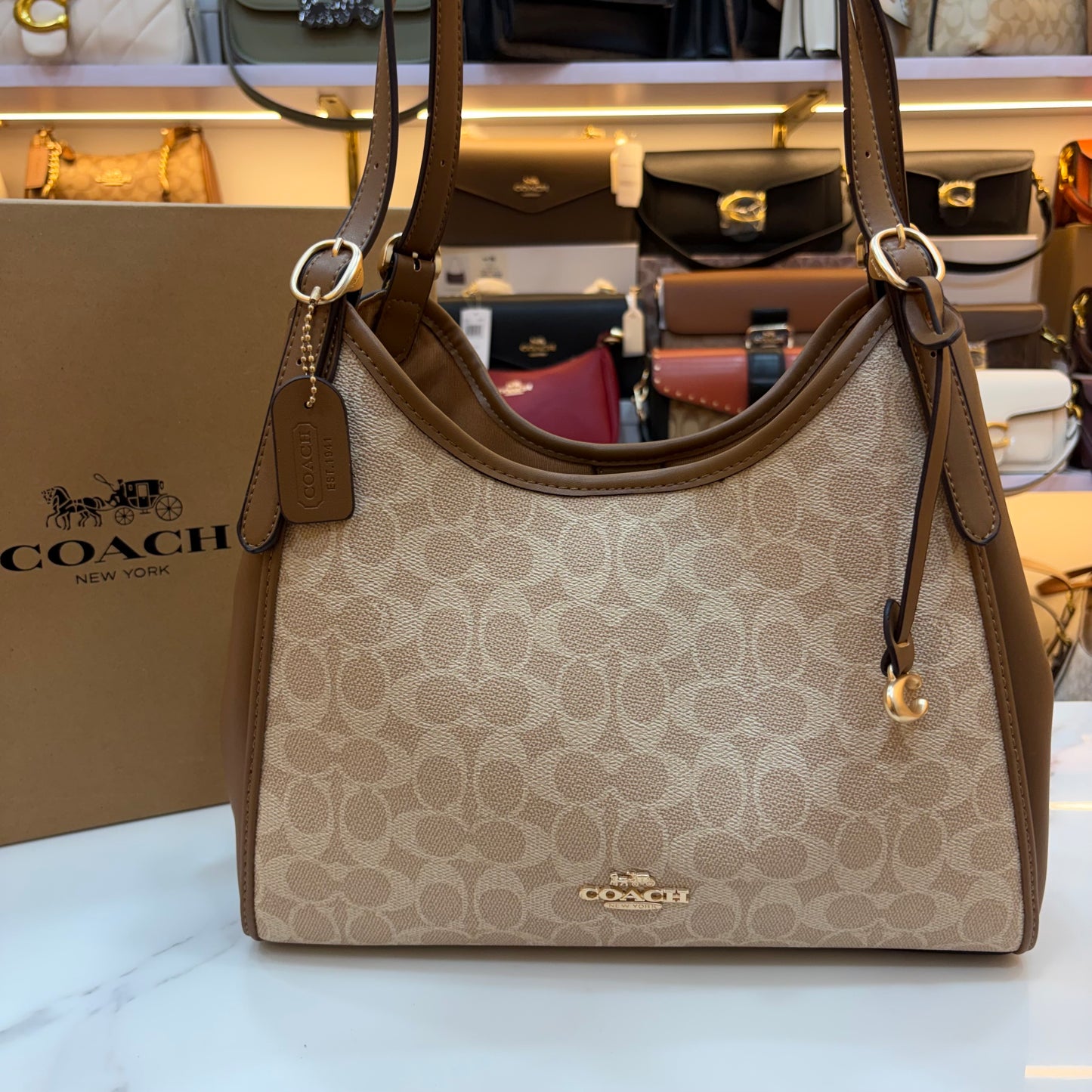 COCH ERIN Shoulder Bag - Apricot Brown
