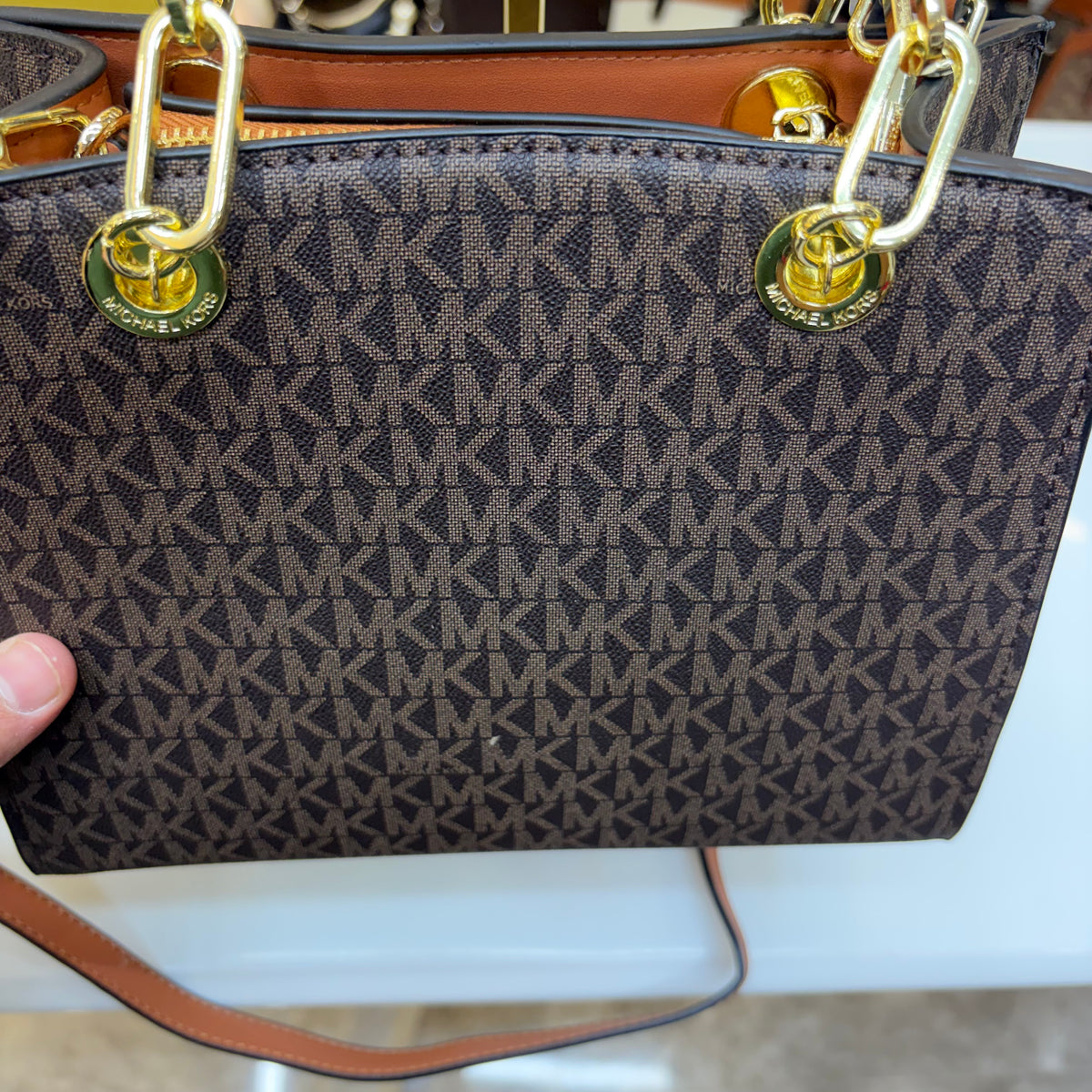 MK Cynthia Satchel - Coffee