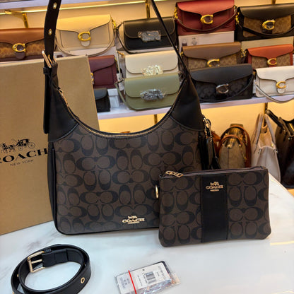 COCH JULIET HANDBAG With Wallet - Coffee
