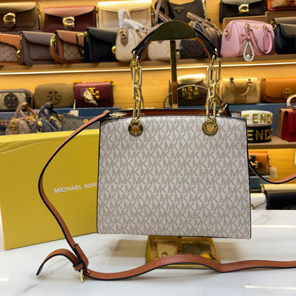 MK Cynthia Satchel - White