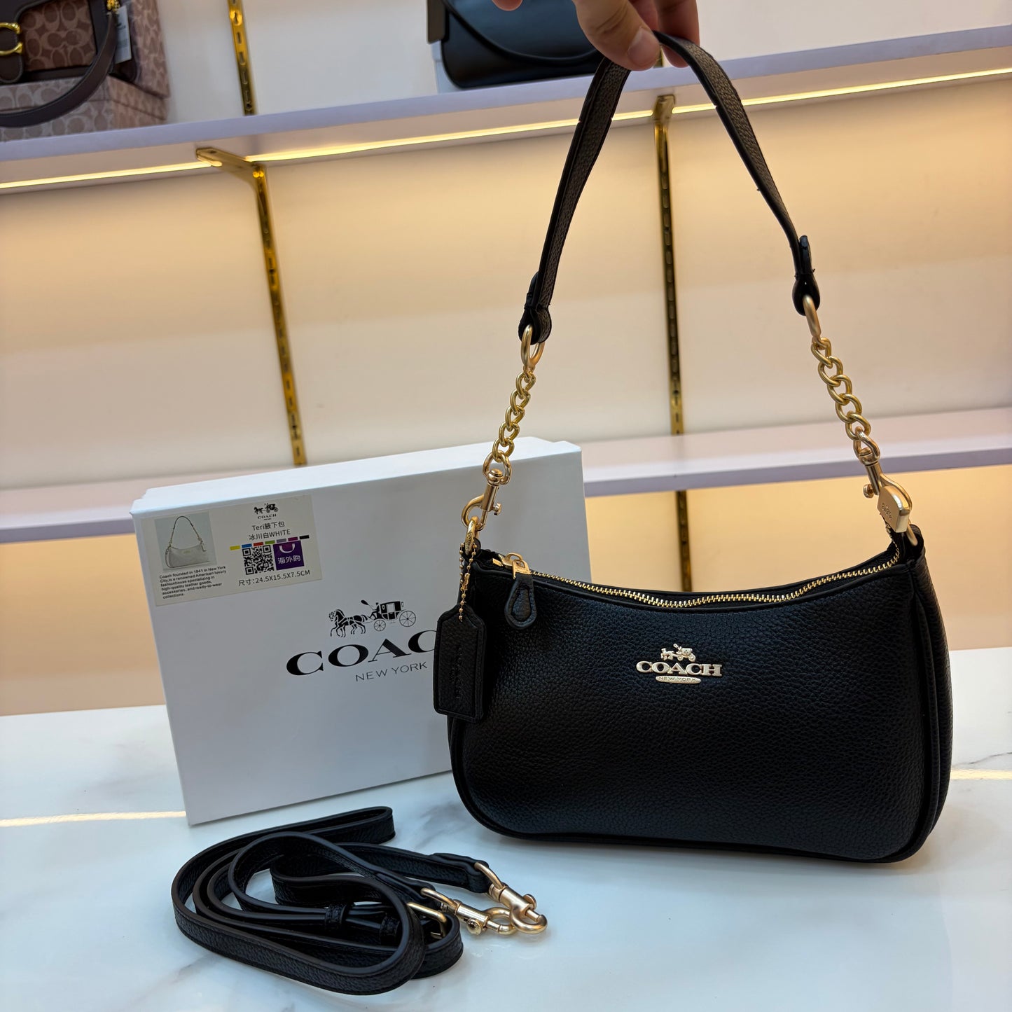 COCH TERI Sling/Shoulder Bag - Midnight Black
