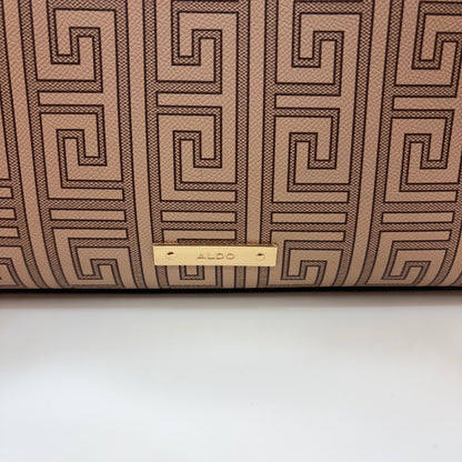 ALD Geometric Monogram Satchel - Brown