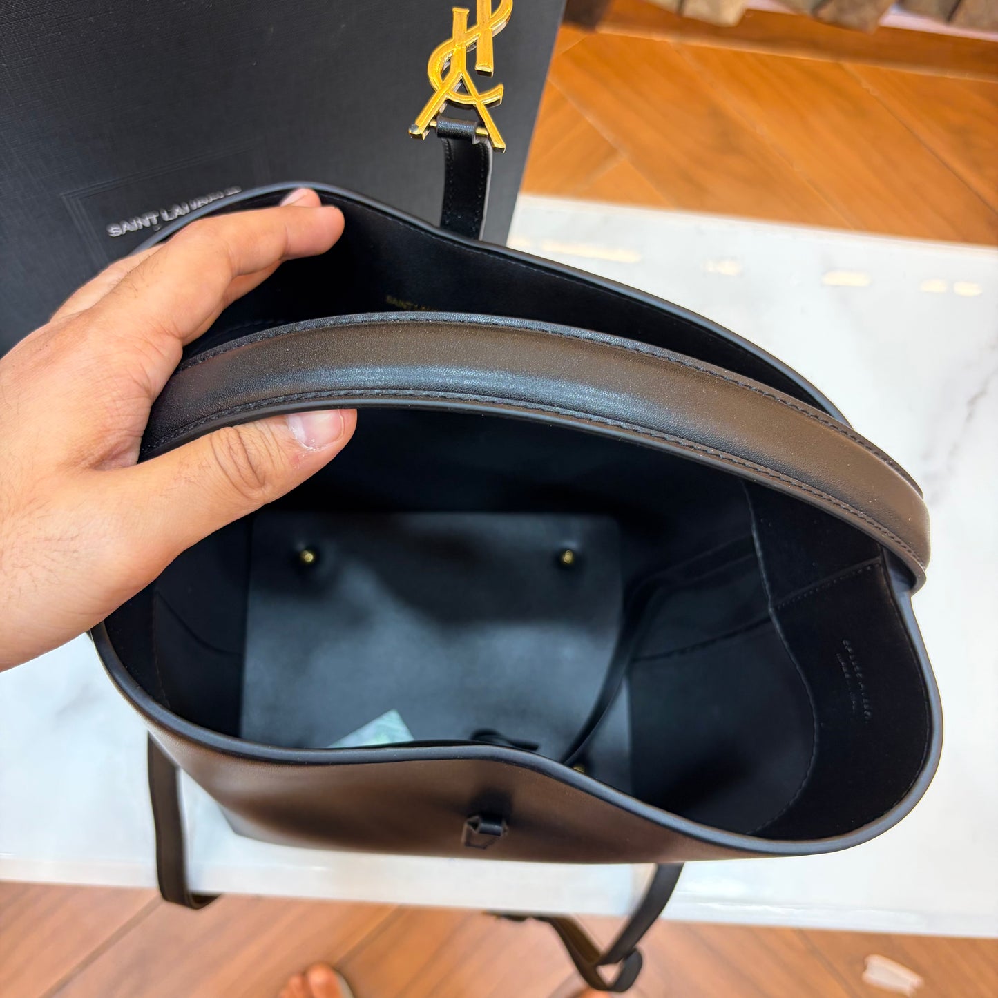 YSL Le 37 Bucket Bag - Black