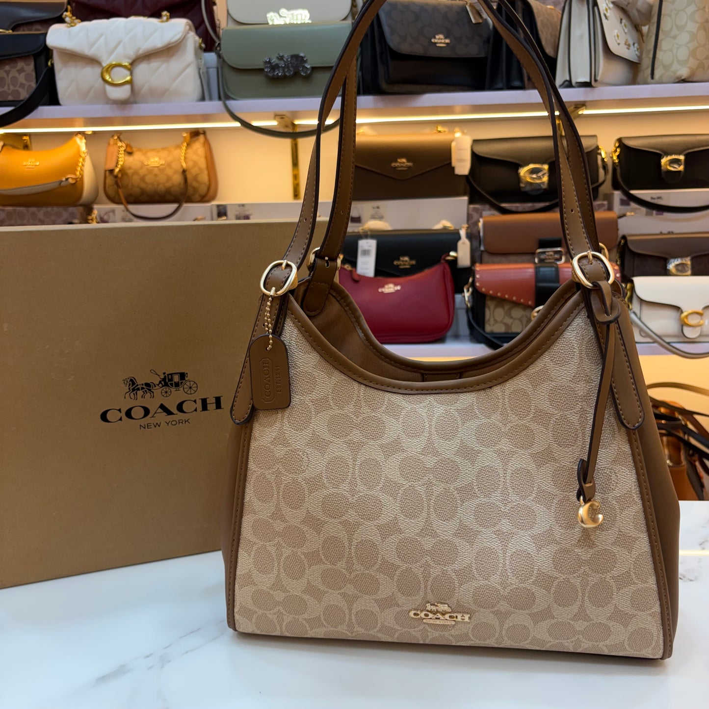 COCH ERIN Shoulder Bag - Apricot Brown