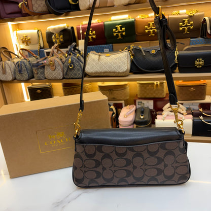 Coch Jet Shoulder/Crossbody Bag - Coffee Black