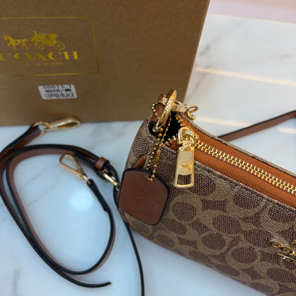 COCH TERI Sling/Shoulder Bag - Apricot (With Cherry Charm)