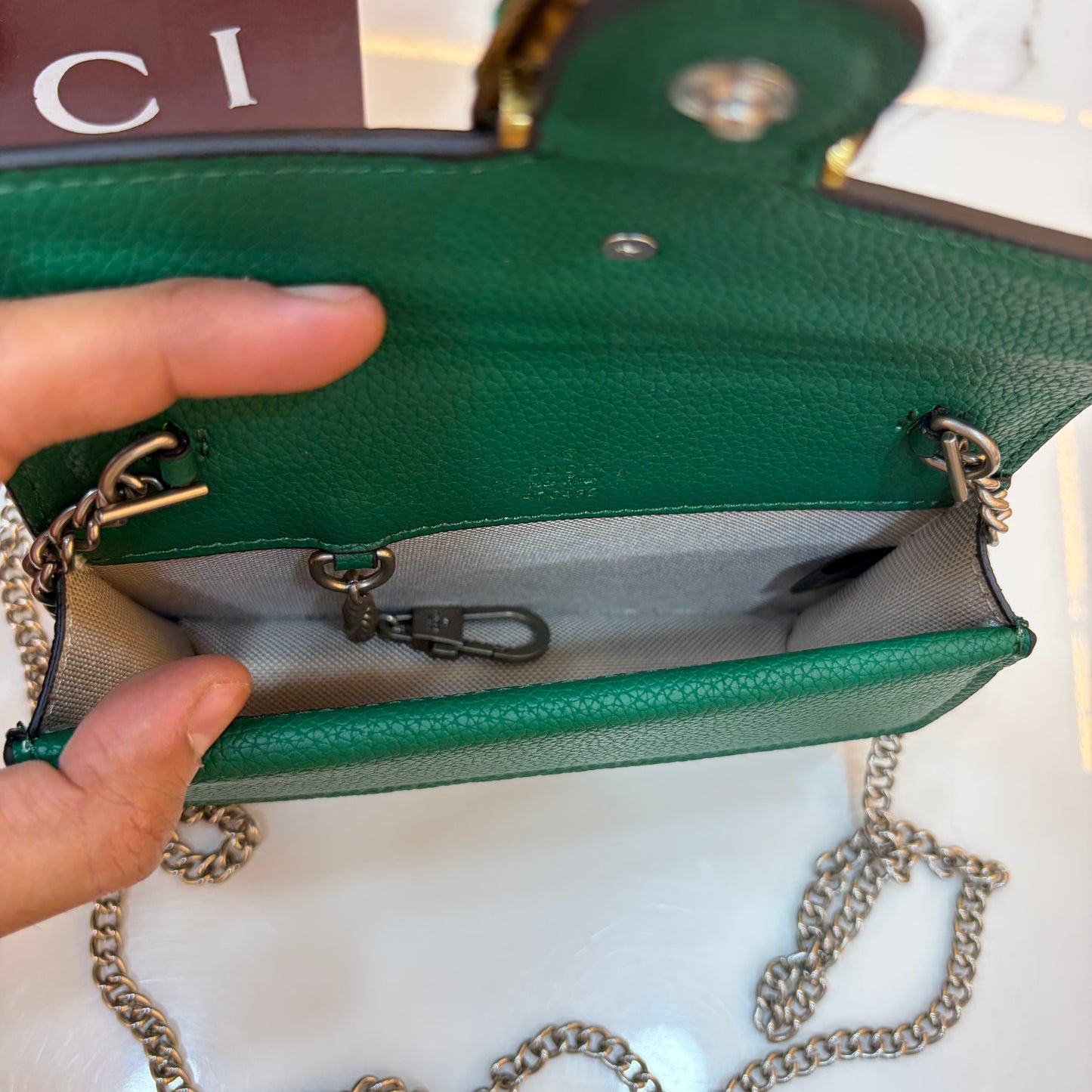 GG Diana Crossbody Bag (Double Box Packaging) - Green