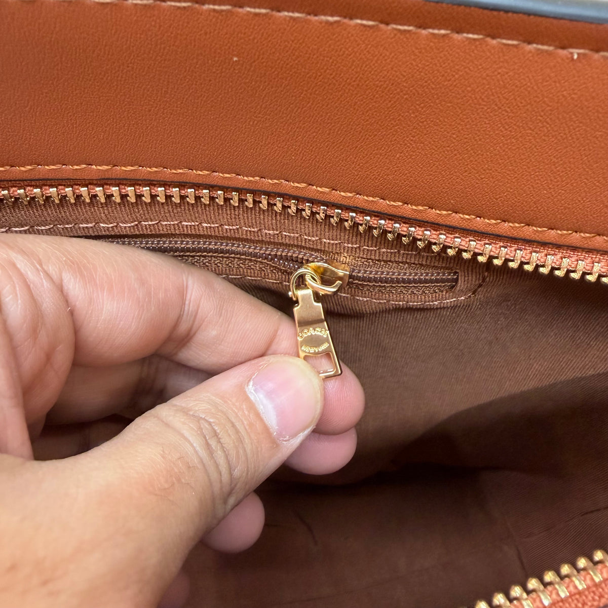 Coch Station Tote Bag - Tan Apricot